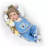 Силиконовая Коллекционная Кукла Реборн Reborn Мальчик Лёва  ( Виниловая Кукла ) Высота 57 см