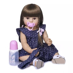 Силиконовая Коллекционная Кукла Реборн Reborn Девочка Сара ( Виниловая Кукла ) Высота 55 См