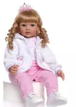 Силиконовая Коллекционная Кукла Реборн Reborn Девочка Мария ( Виниловая Кукла ) Высота 60 см