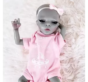 Силиконовая Коллекционная Кукла Реборн Инопланетянин Девочка Рипли ( Виниловая Кукла Пришелец ) Высота 35 см
