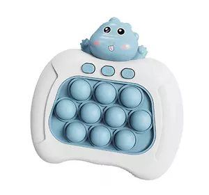 Электронный Поп Ит Интерактивный 4 Режима + Подсветка Детская Развивающая Игрушка Антистресс Pop It Pro Голубой Бегемот