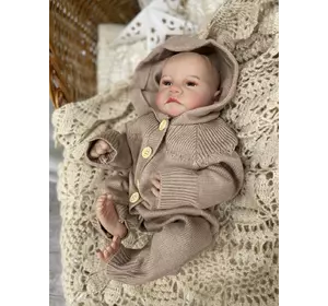 Силиконовая Коллекционная Кукла Реборн Reborn Мальчик Сева Полностью Анатомическая (Виниловая Кукла) Высота 50 см