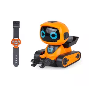 Интерактивный Робот На Радиоуправлении Робот Игрушка Программируемый Со Светом и Звуком Оранжевый
