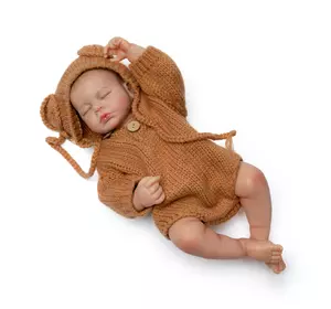 Силиконовая Коллекционная Кукла Реборн Reborn Мальчик Тед Полностью Анатомическая (Виниловая Кукла) Высота 50 см