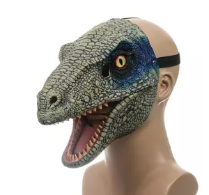 Маска Динозавра 3Д Для Детей и Взрослых с Подвижной Челюстью и Реалистичными Глазами Jurassic World Dominion