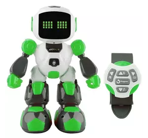Интерактивный Робот Говорящий на Радиоуправлении Программируемый Со Светом и Музыкой 3 в 1 Зелёный