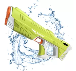 Водный Бластер на Аккумуляторе Электрический Водяной Пистолет с Автоматическим Насосом Для Детей и Взрослых Superior Зелёный