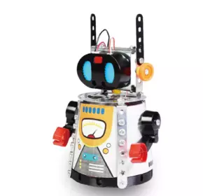 Детский Интерактивный Робот на Радиоуправлении Игрушка Робот Собери Сам со Светом и Звуком